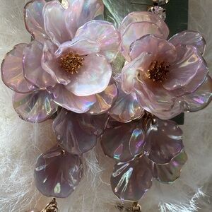 Iridescent Floral Earrings